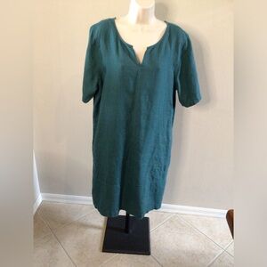 Pure Jill Coastline Garment Dyed Linen Dress Women’s Size large